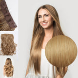 CLASSIC QUAD CLIP-IN EXTENSIONS FOR FINE HAIR (AVAILABLE IN PREMIUM AND EUROPEAN HAIR GRADES)